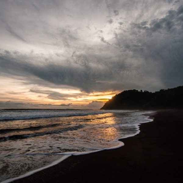 Evening Light on Waves at Jaco, Costa Rica