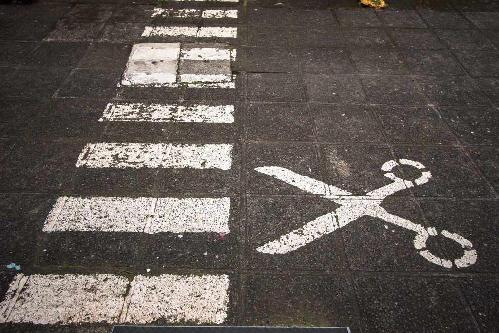 Pedestrian Crossing outside the MADC Museum, San Jose, Costa Rica