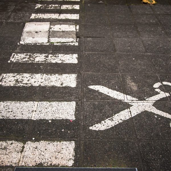 Pedestrian Crossing outside the MADC Museum, San Jose, Costa Rica