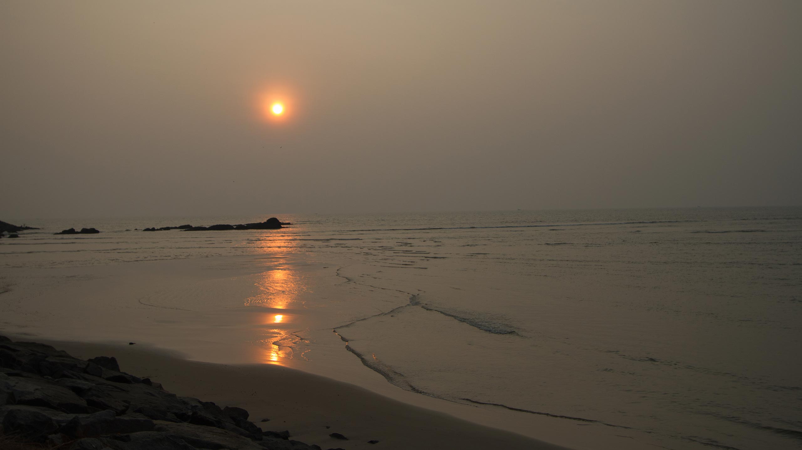 Sunset at Mahe India